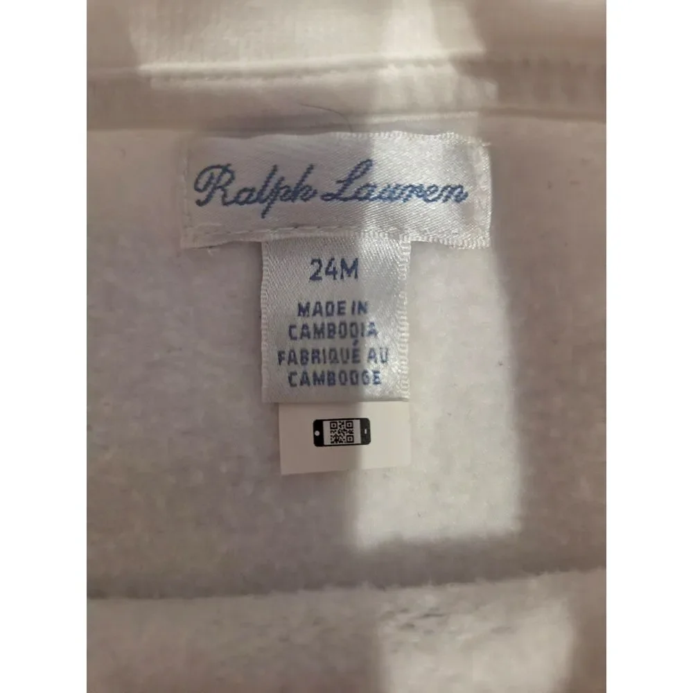 Polo Ralph Lauren Baby 12M Tie Dye Logo Fleece Crewneck Sweatshirt Unisex